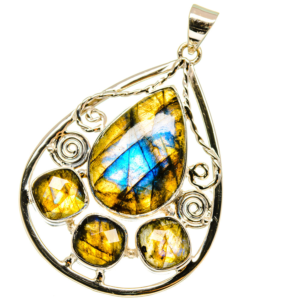 Labradorite Pendants handcrafted by Ana Silver Co - PD12795