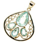 Aquamarine Pendants handcrafted by Ana Silver Co - PD12796