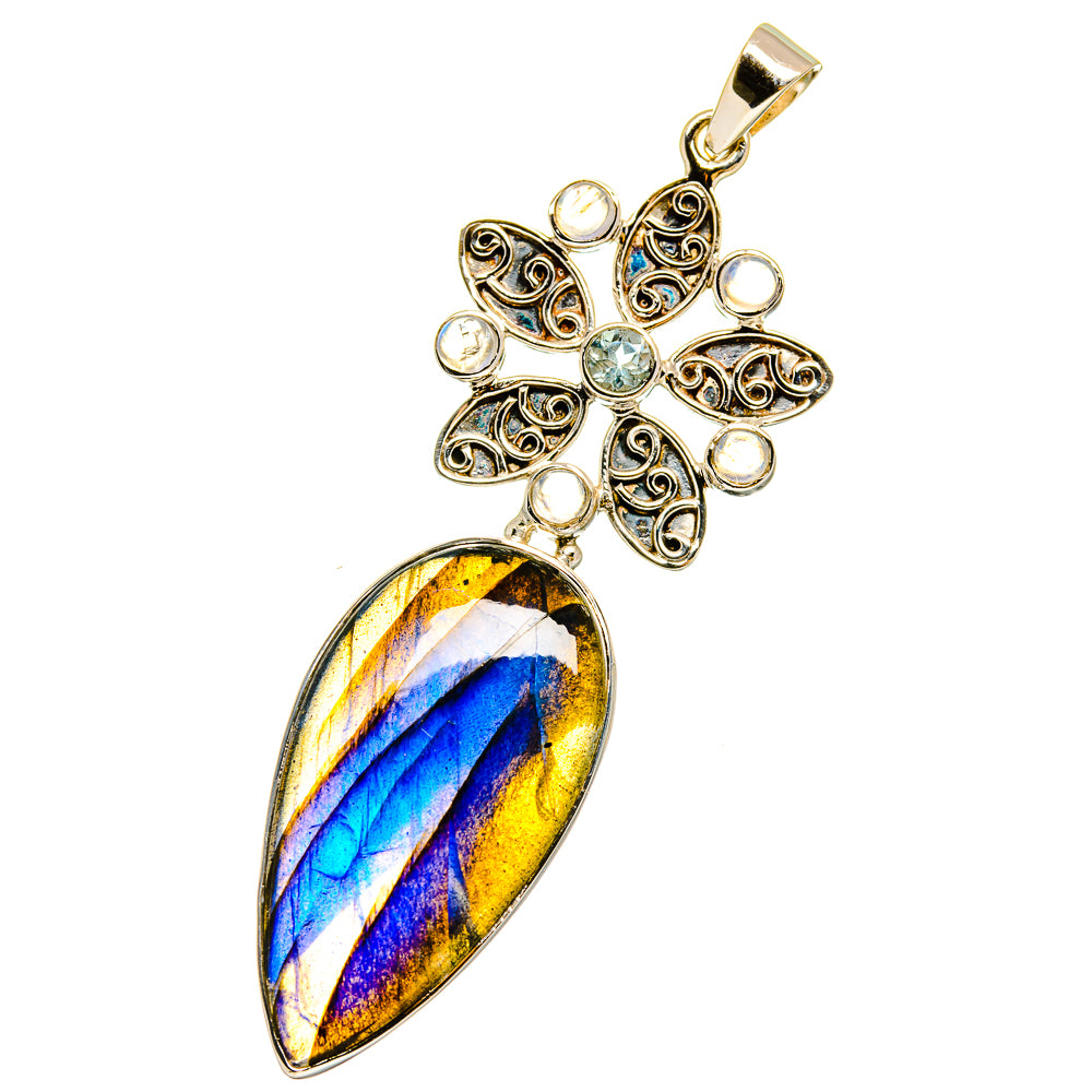 Labradorite Pendants handcrafted by Ana Silver Co - PD12801