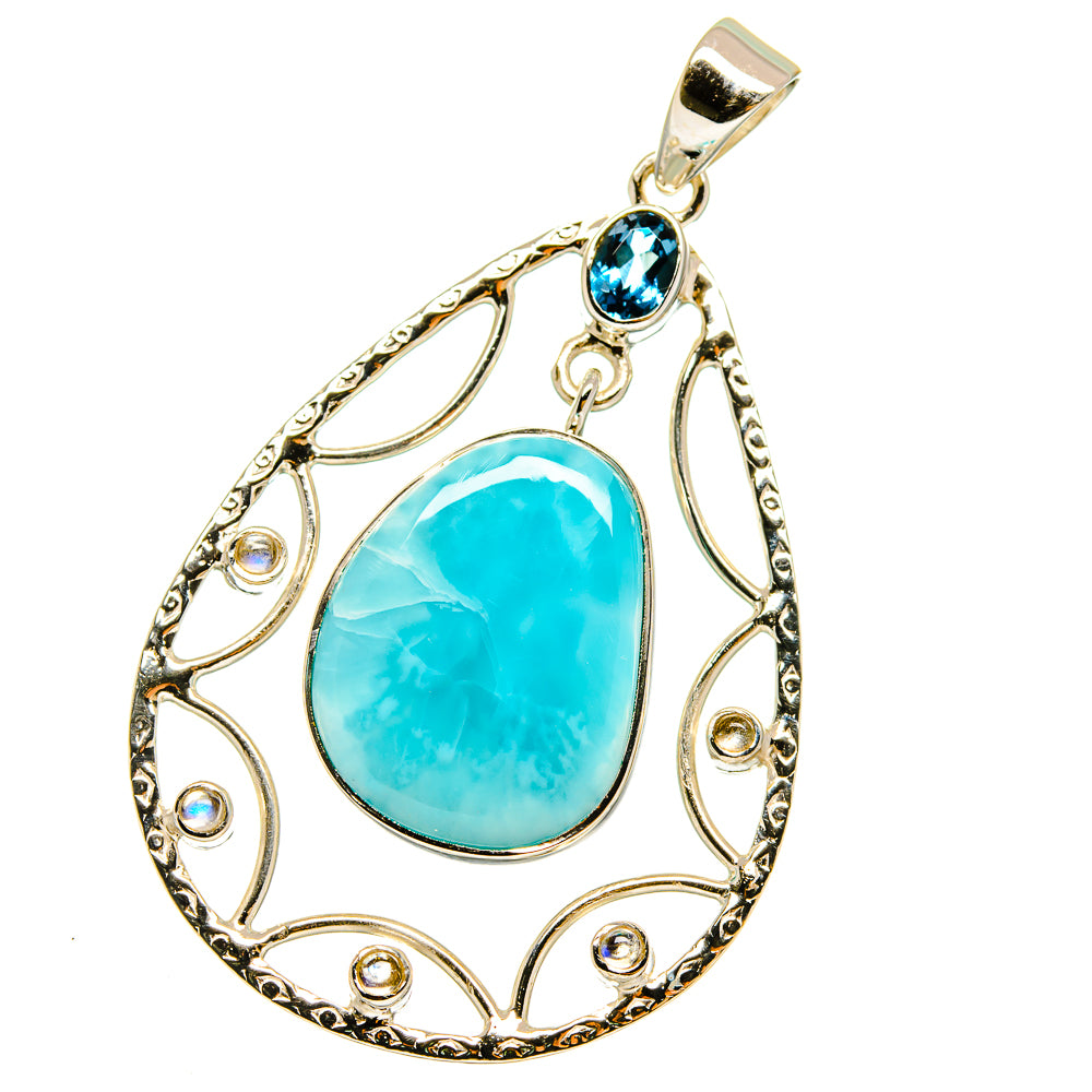 Larimar Pendants handcrafted by Ana Silver Co - PD12803