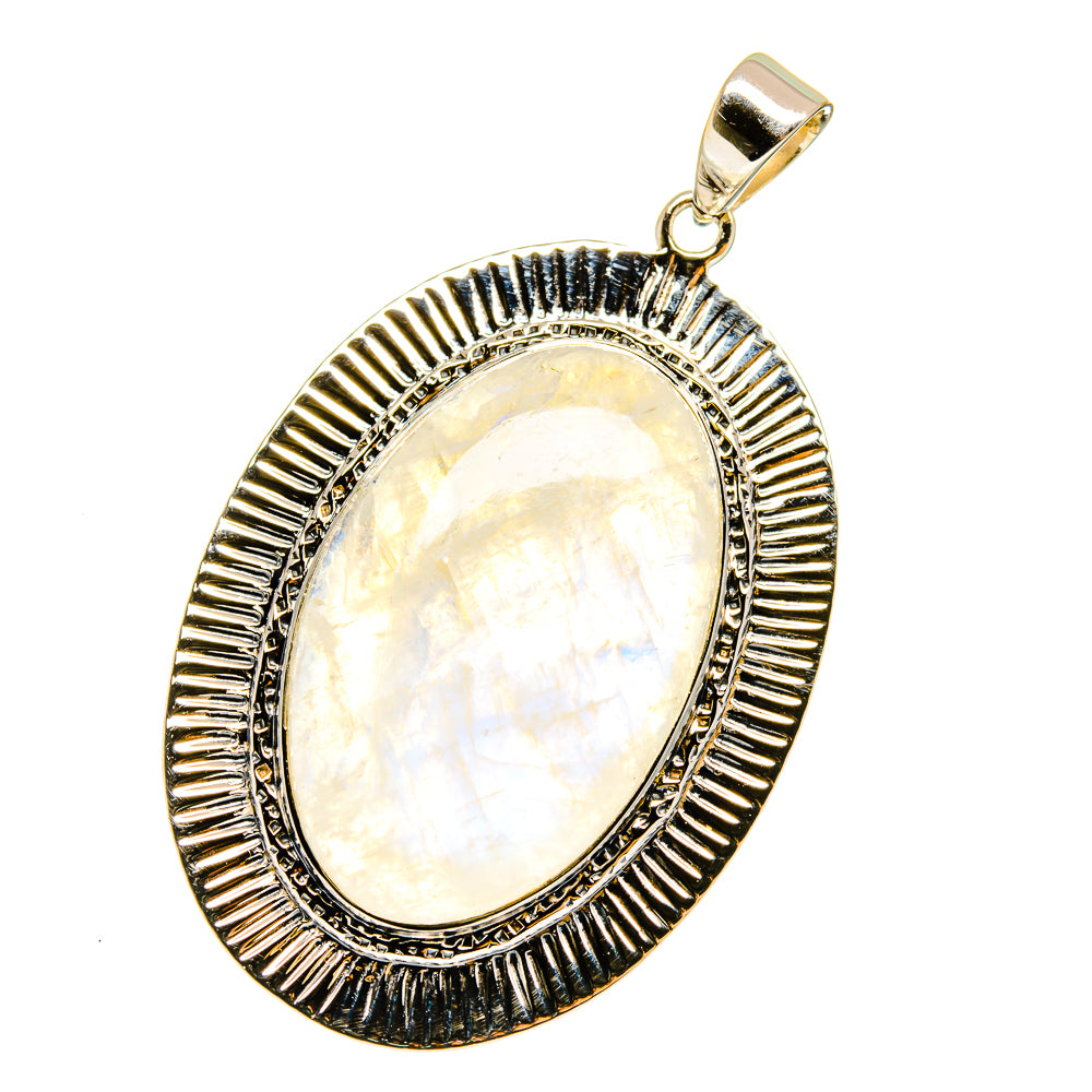 Rainbow Moonstone Pendants handcrafted by Ana Silver Co - PD12804