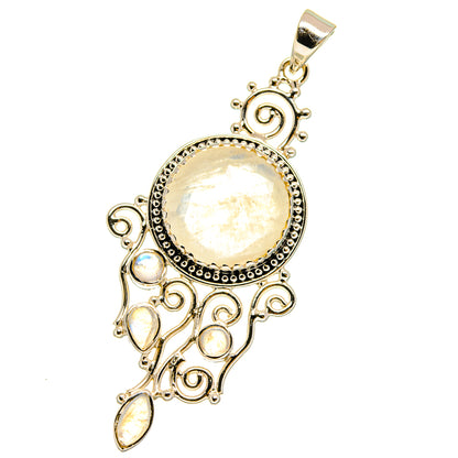 Rainbow Moonstone Pendants handcrafted by Ana Silver Co - PD12806