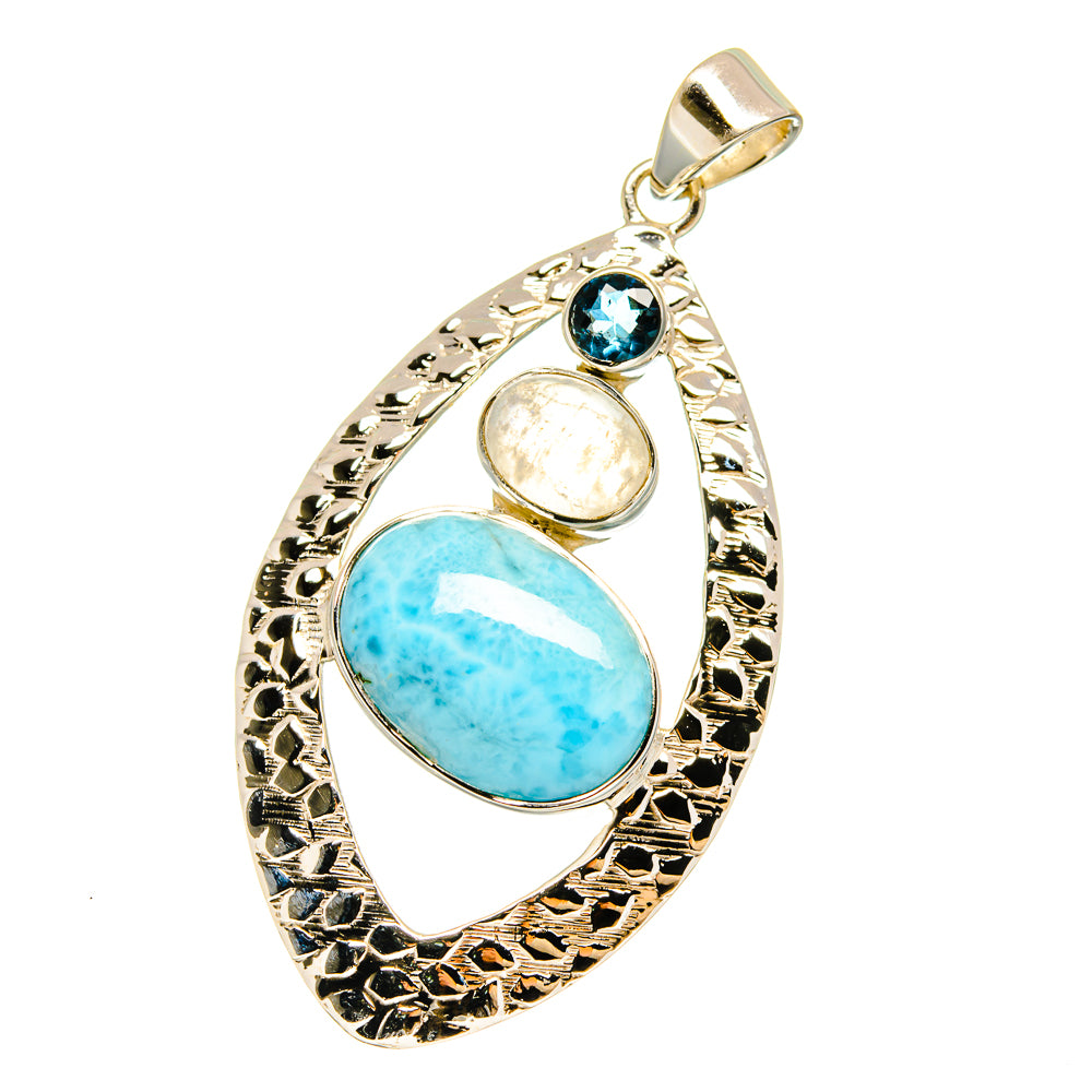 Larimar Pendants handcrafted by Ana Silver Co - PD12809