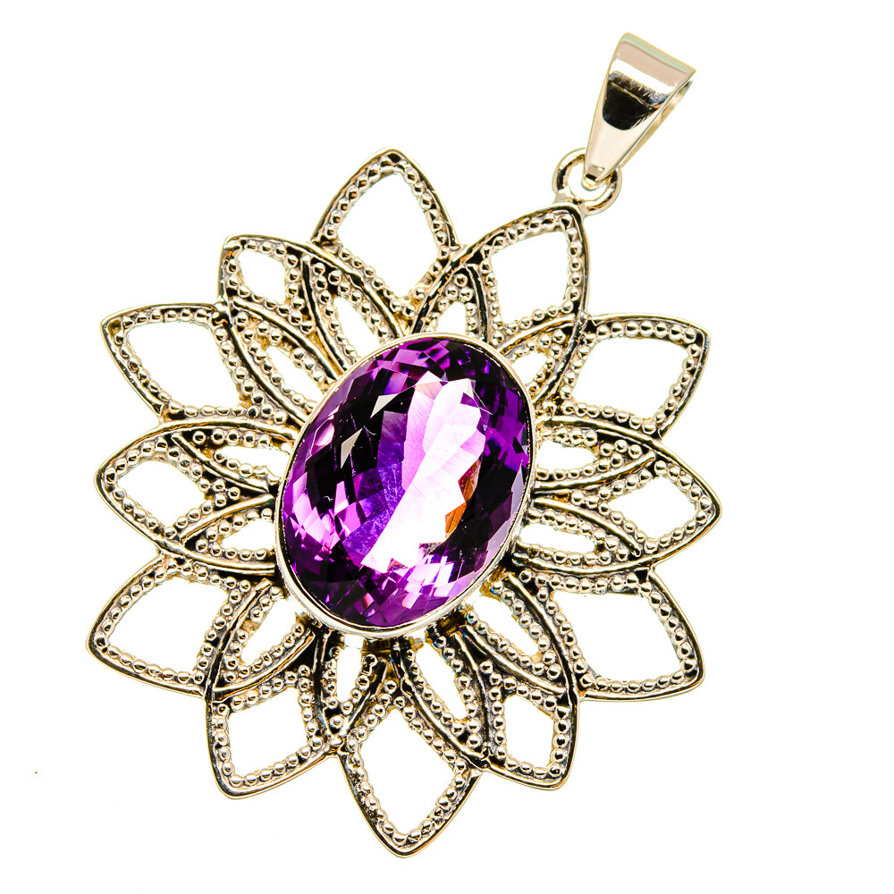 Amethyst Pendants handcrafted by Ana Silver Co - PD12810