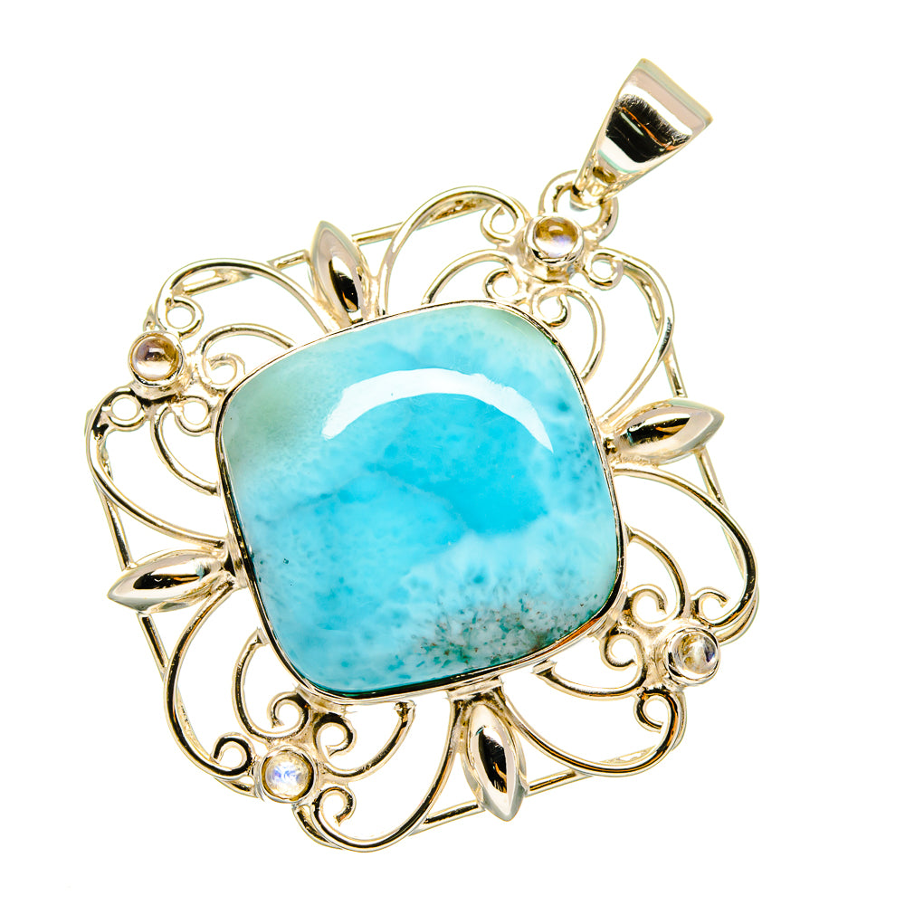 Larimar Pendants handcrafted by Ana Silver Co - PD12813