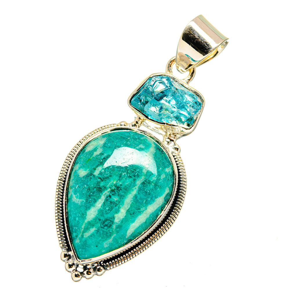 Amazonite Pendants handcrafted by Ana Silver Co - PD12831