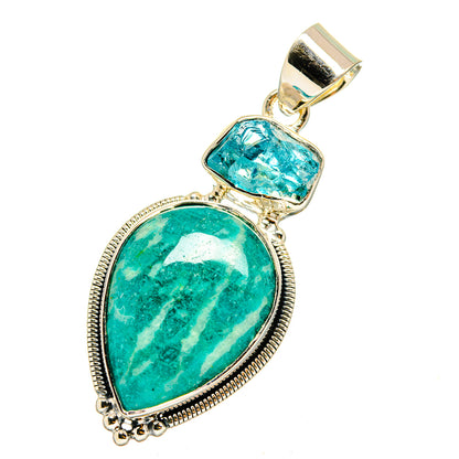 Amazonite Pendants handcrafted by Ana Silver Co - PD12831