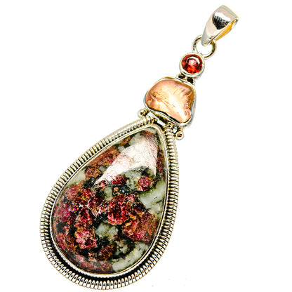 Russian Eudialyte Pendants handcrafted by Ana Silver Co - PD12837