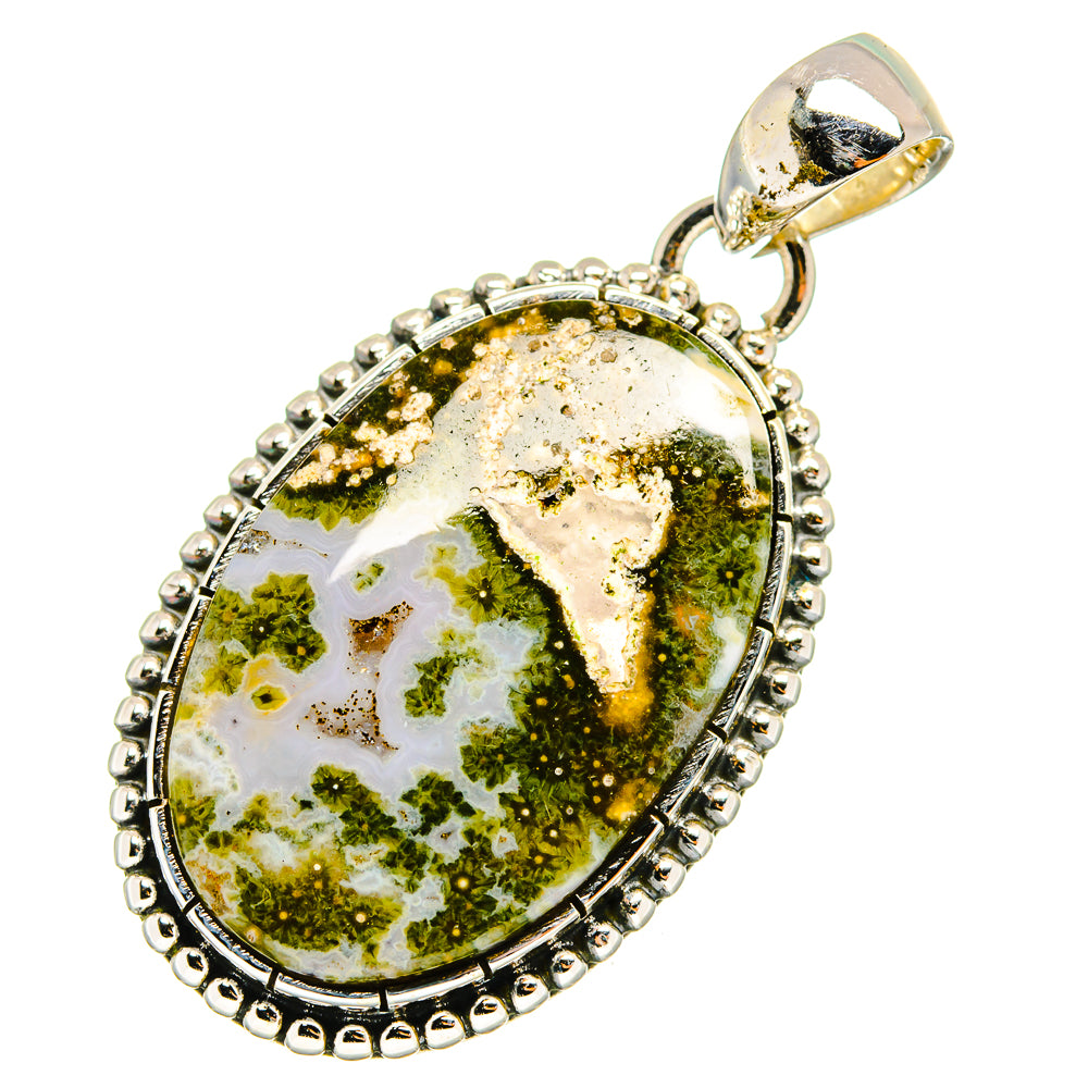 Ocean Jasper Pendants handcrafted by Ana Silver Co - PD12840