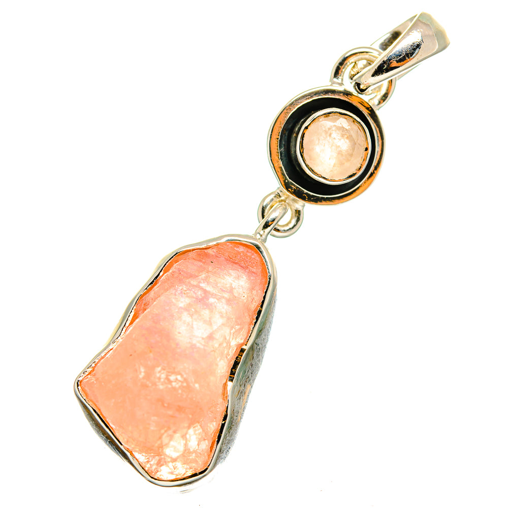 Rose Quartz Pendants handcrafted by Ana Silver Co - PD12857