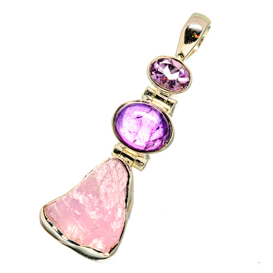Kunzite Pendants handcrafted by Ana Silver Co - PD12859