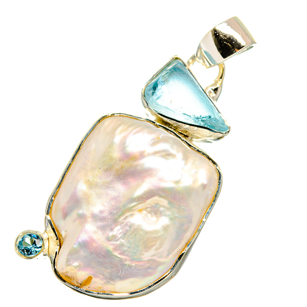 Mother Of Pearl Pendants handcrafted by Ana Silver Co - PD12860