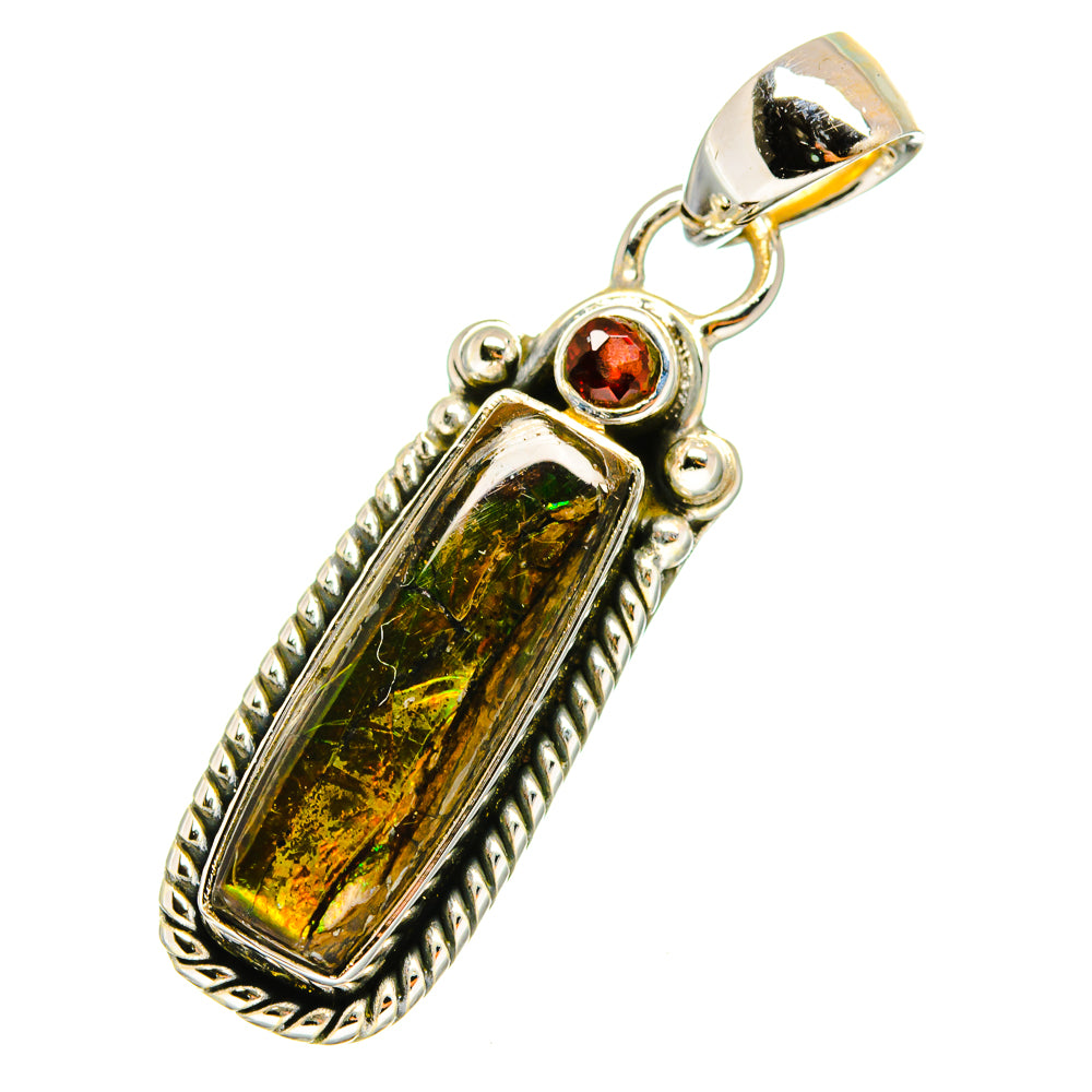 Ammolite Pendants handcrafted by Ana Silver Co - PD12865
