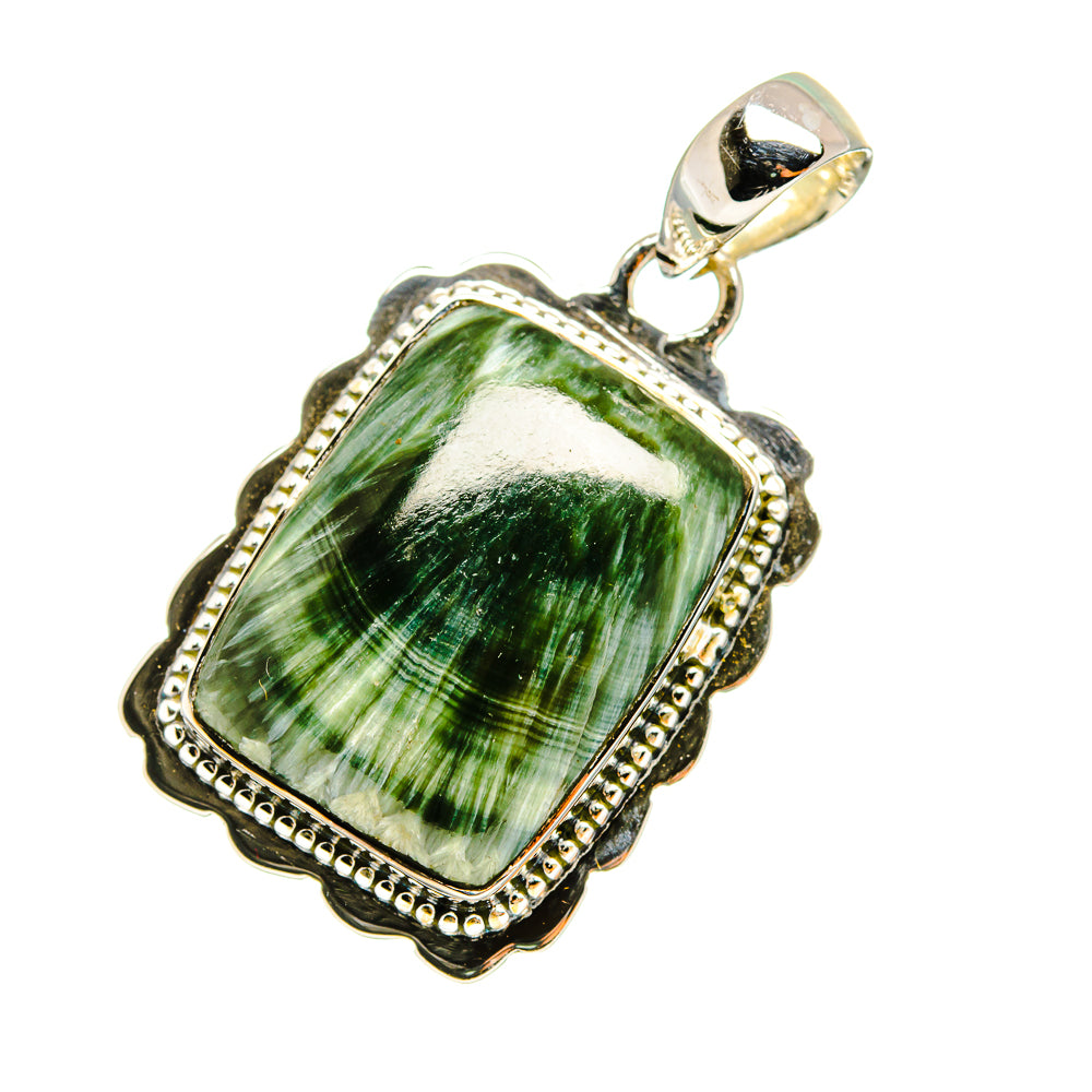 Seraphinite Pendants handcrafted by Ana Silver Co - PD12870