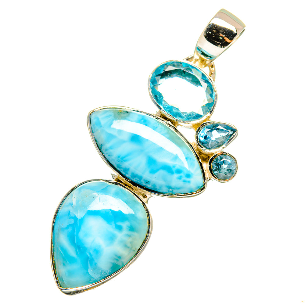 Larimar Pendants handcrafted by Ana Silver Co - PD12876