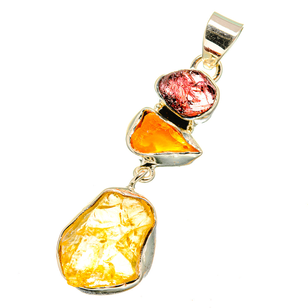 Citrine Pendants handcrafted by Ana Silver Co - PD12885