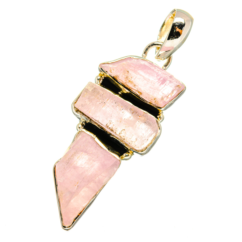 Kunzite Pendants handcrafted by Ana Silver Co - PD12891