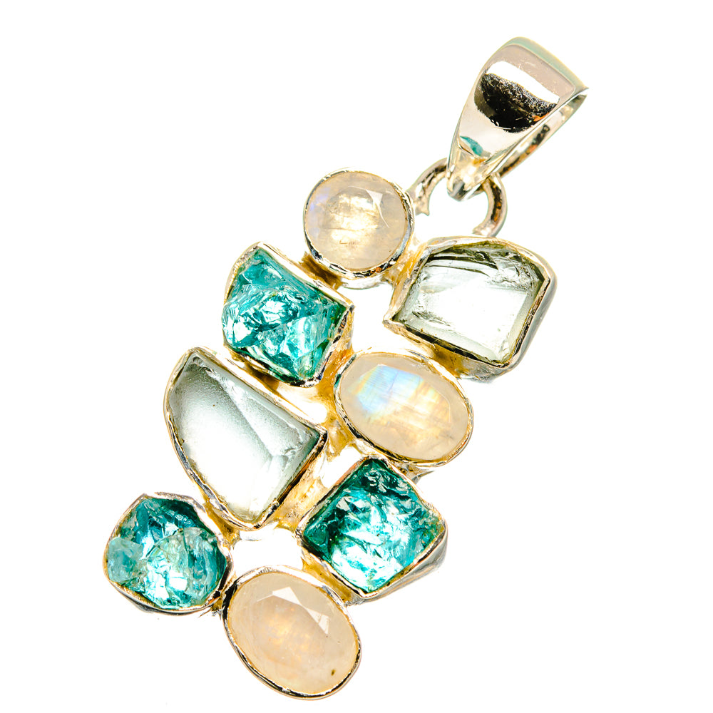 Aquamarine Pendants handcrafted by Ana Silver Co - PD12896