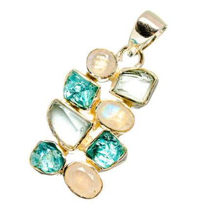 Aquamarine Pendants handcrafted by Ana Silver Co - PD12896