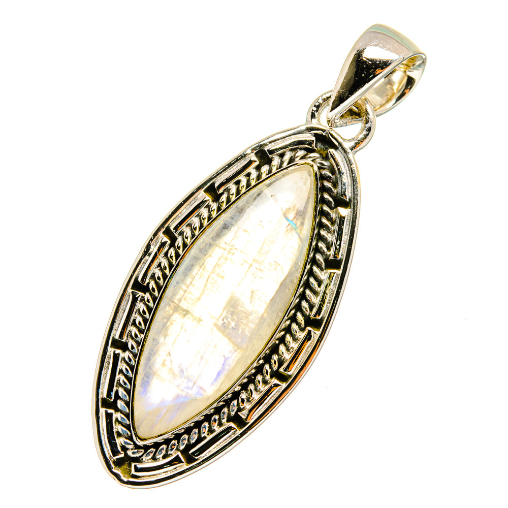 Rainbow Moonstone Pendants handcrafted by Ana Silver Co - PD12900