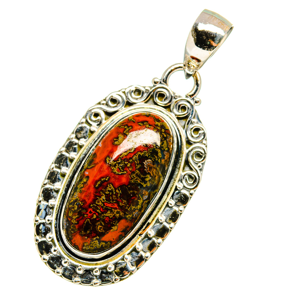 Moroccan Agate Pendants handcrafted by Ana Silver Co - PD12908