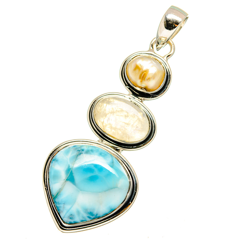 Larimar Pendants handcrafted by Ana Silver Co - PD12917