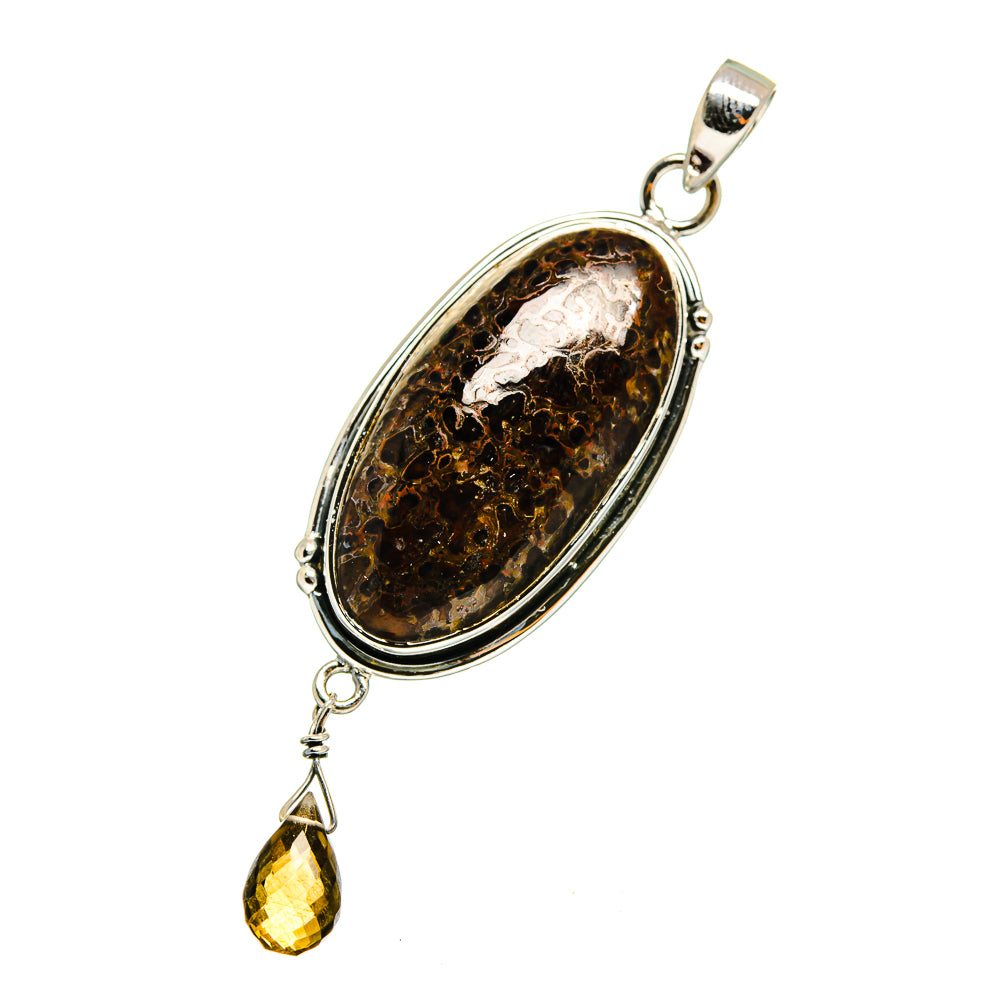 Dinosaur Bone Pendants handcrafted by Ana Silver Co - PD12919