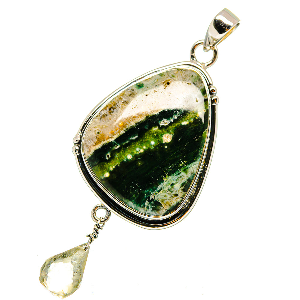 Ocean Jasper Pendants handcrafted by Ana Silver Co - PD12923