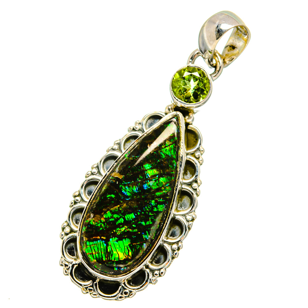 Ammolite Pendants handcrafted by Ana Silver Co - PD12939