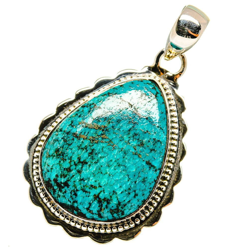 Chrysocolla Pendants handcrafted by Ana Silver Co - PD12941