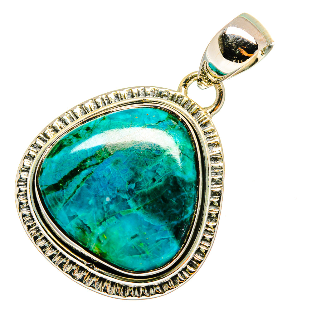 Chrysocolla Pendants handcrafted by Ana Silver Co - PD12942