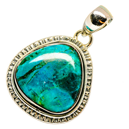 Chrysocolla Pendants handcrafted by Ana Silver Co - PD12942