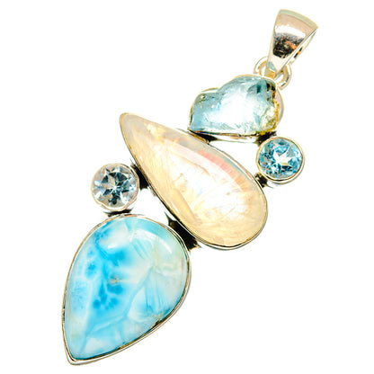 Larimar Pendants handcrafted by Ana Silver Co - PD12965
