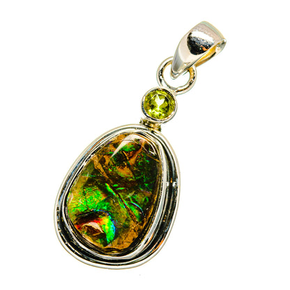 Ammolite Pendants handcrafted by Ana Silver Co - PD12995