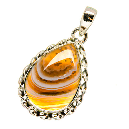 Botswana Agate Pendants handcrafted by Ana Silver Co - PD13000