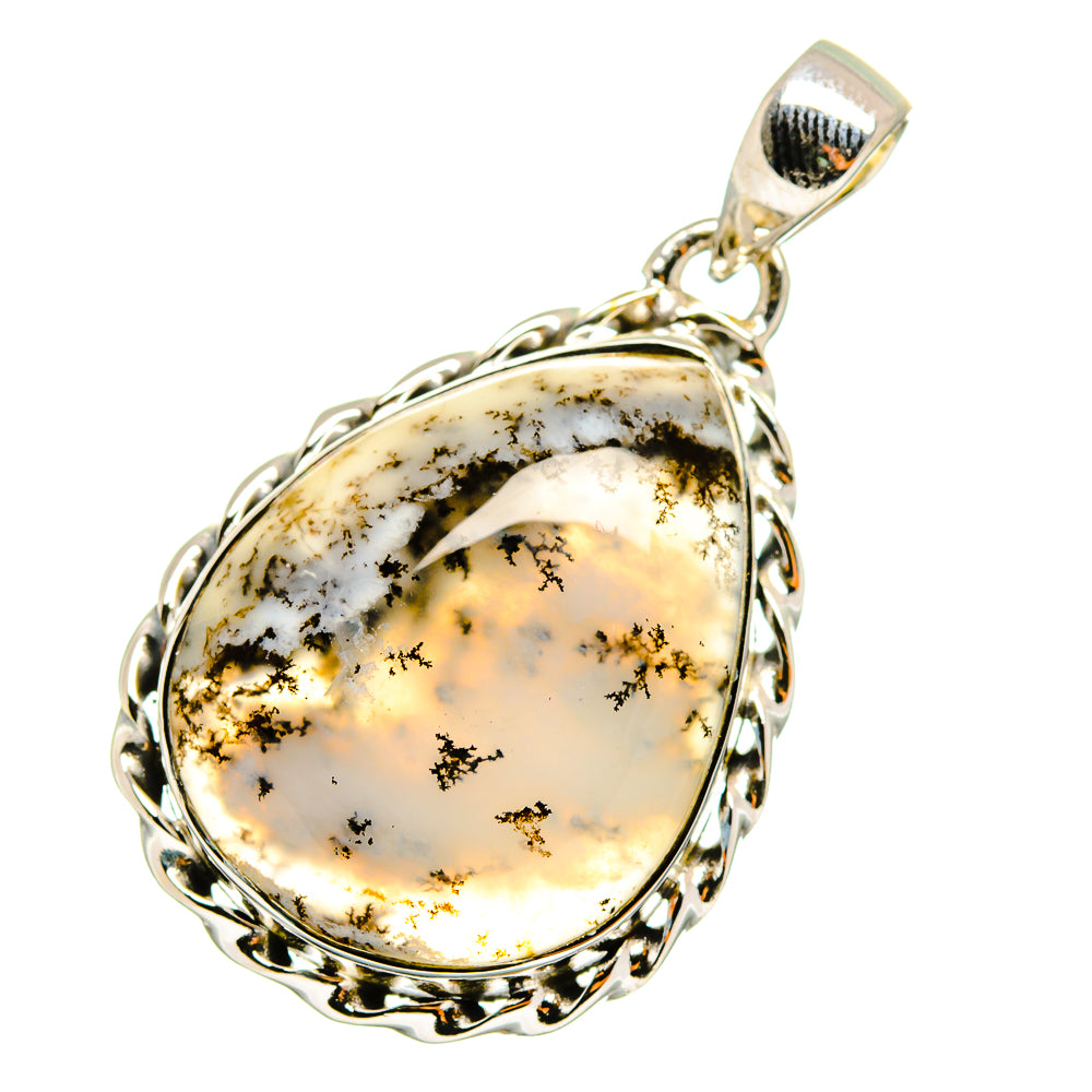 Dendritic Opal Pendants handcrafted by Ana Silver Co - PD13008