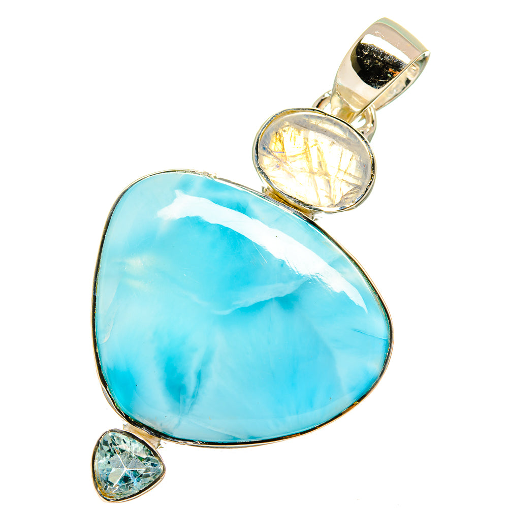 Larimar Pendants handcrafted by Ana Silver Co - PD13011