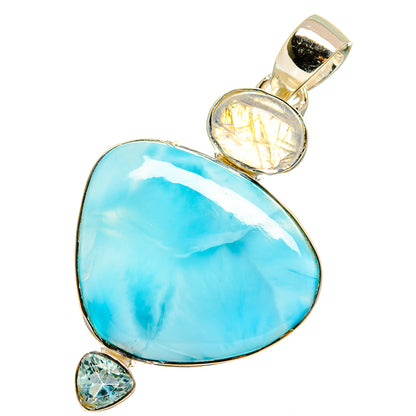 Larimar Pendants handcrafted by Ana Silver Co - PD13011
