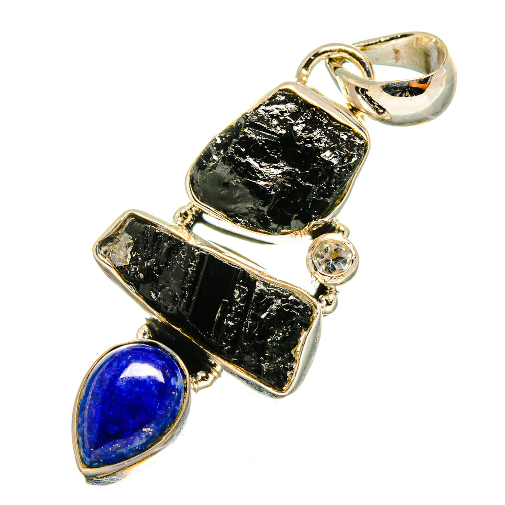 Black Tourmaline Pendants handcrafted by Ana Silver Co - PD13014