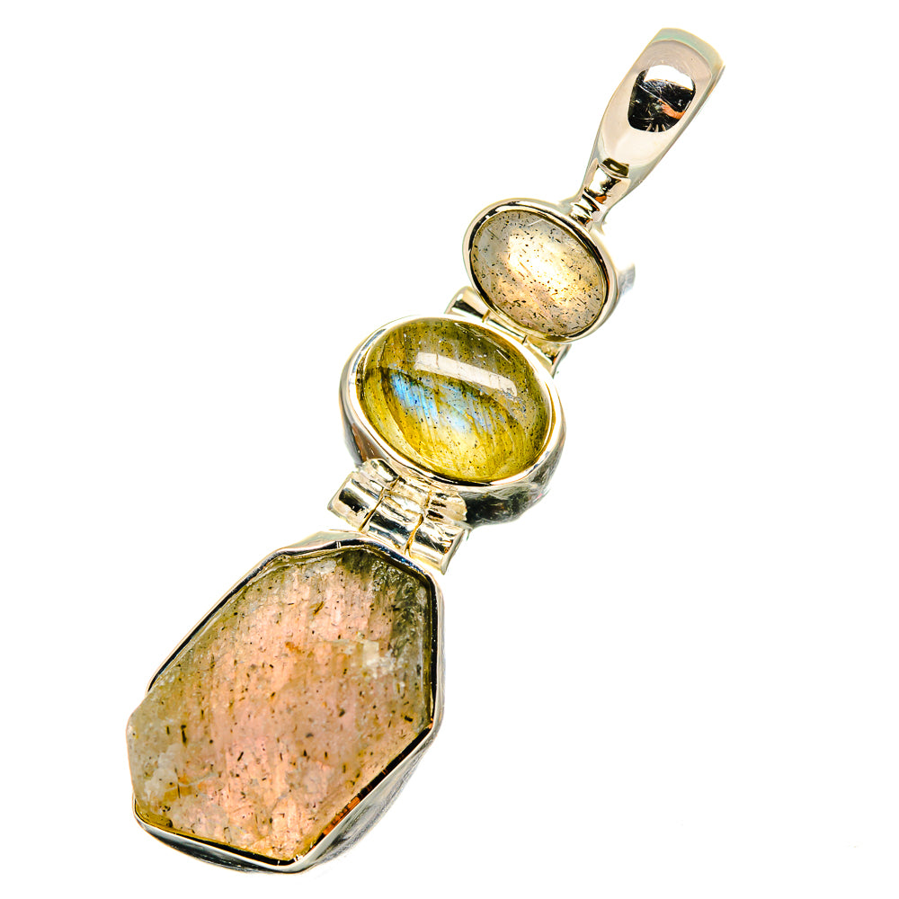 Labradorite Pendants handcrafted by Ana Silver Co - PD13025 - Photo 2