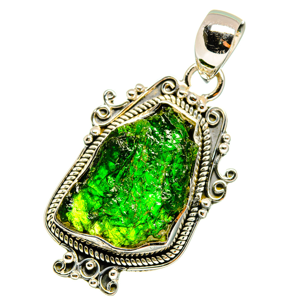 Chrome Diopside Pendants handcrafted by Ana Silver Co - PD13027