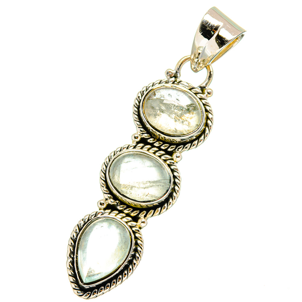 Aquamarine Pendants handcrafted by Ana Silver Co - PD13031