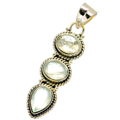 Aquamarine Pendants handcrafted by Ana Silver Co - PD13031