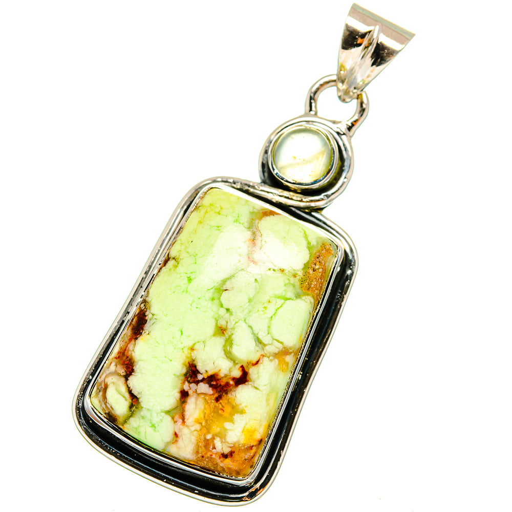 Lemon Chrysoprase Pendants handcrafted by Ana Silver Co - PD13034