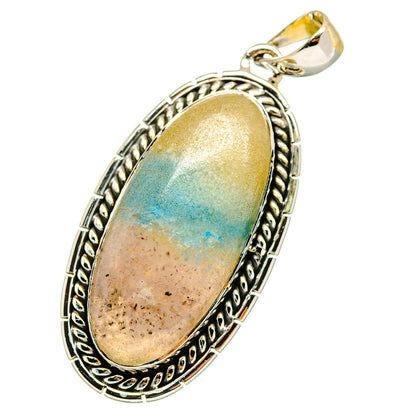 Blue Scheelite Pendants handcrafted by Ana Silver Co - PD13038