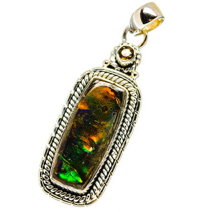 Ammolite Pendants handcrafted by Ana Silver Co - PD13039