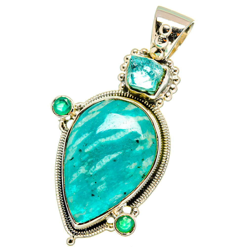 Amazonite Pendants handcrafted by Ana Silver Co - PD13057