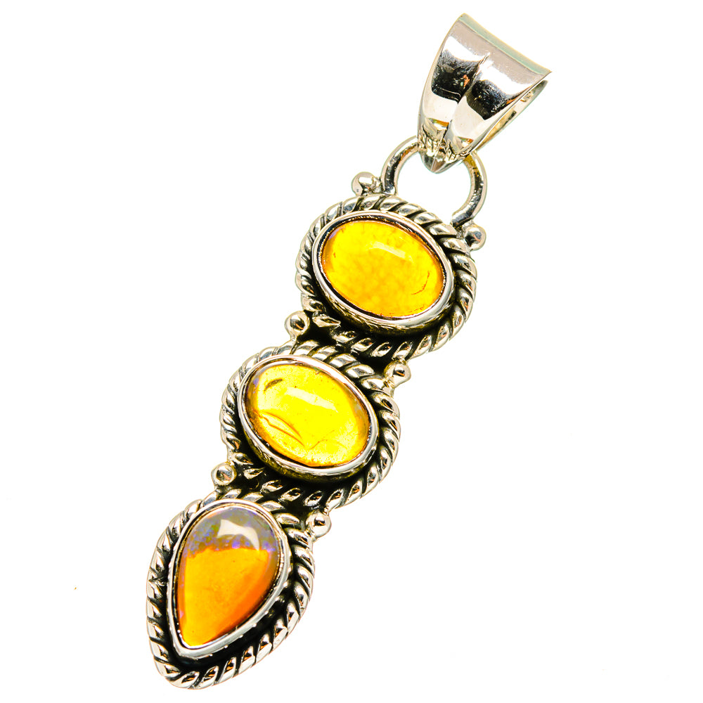 Ethiopian Opal Pendants handcrafted by Ana Silver Co - PD13063