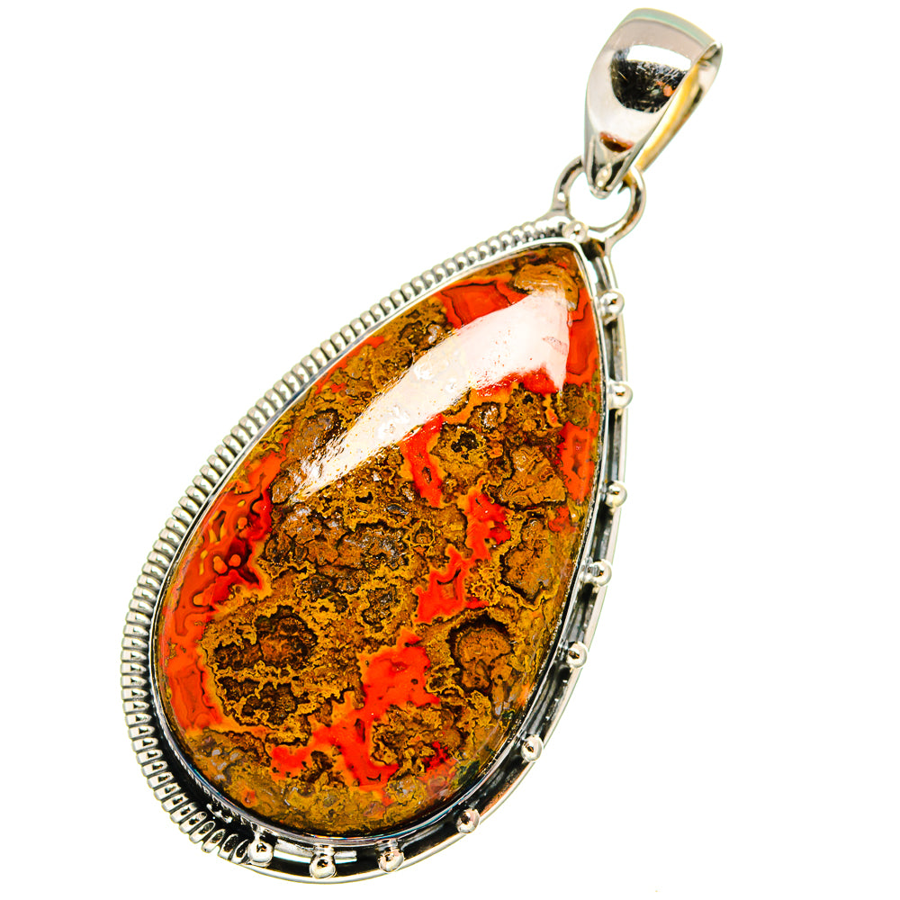Moroccan Agate Pendants handcrafted by Ana Silver Co - PD13073
