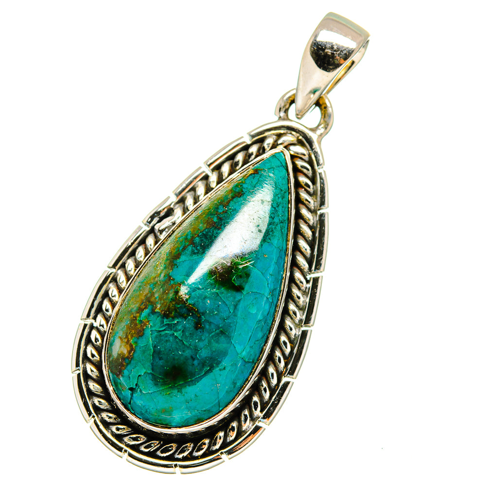Chrysocolla Pendants handcrafted by Ana Silver Co - PD13107
